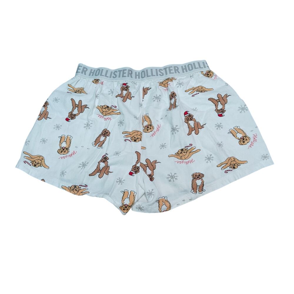 Hollister Labradoodle Snowflake Candy Cane Lounge Short Womens Xsmall